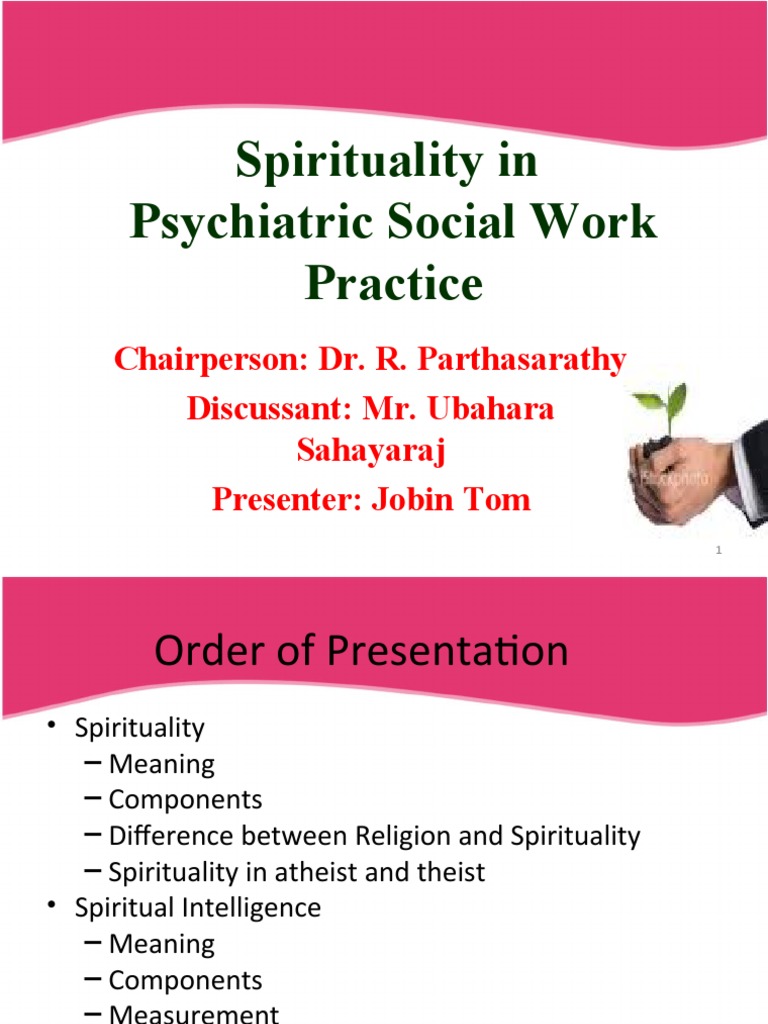 Spirituality in Psychiatric Social Work | PDF | Psychotherapy ...