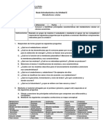 Guía Introductoria A La Unidad 2 Metabolismo Celular: L E B - P .: J M J