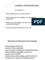 Characteriza On of Biomaterials