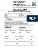 Rekam Medis Lansia: Puskesmas Opi