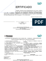 Certificado: Panambi, 20 de Janeiro de 2016