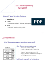 CSC 551: Web Programming Spring 2004: Internet & World Wide Web Protocols