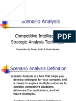 Scenario Analysis: Competitive Intelligence Strategic Analysis Technique