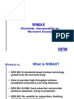 Wimax: (Worldwide Interoperability For Microwave Access)