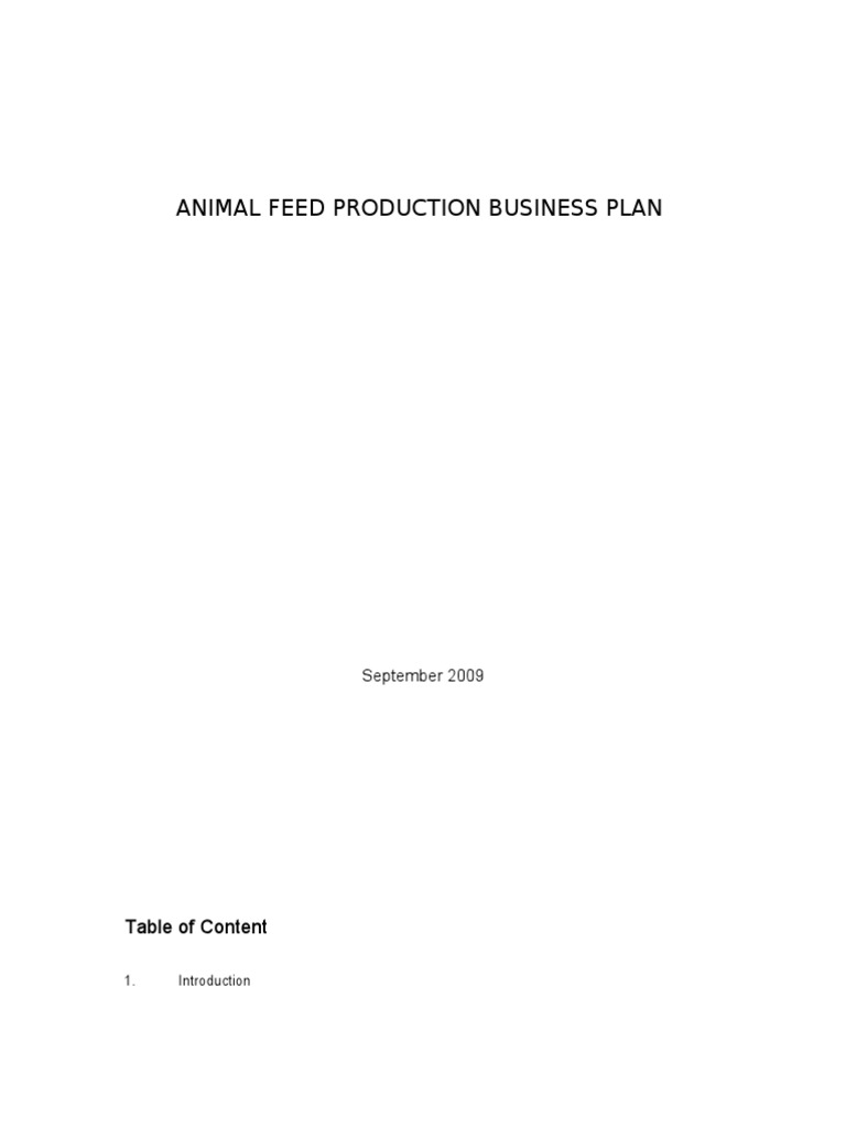 Animal Feed Production Rec PDF Agriculture Economic Development