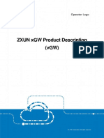 Zxun XGW Product Description VGW - 20150420 PDF