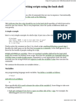 Quick Guide To Bash Scripts PDF
