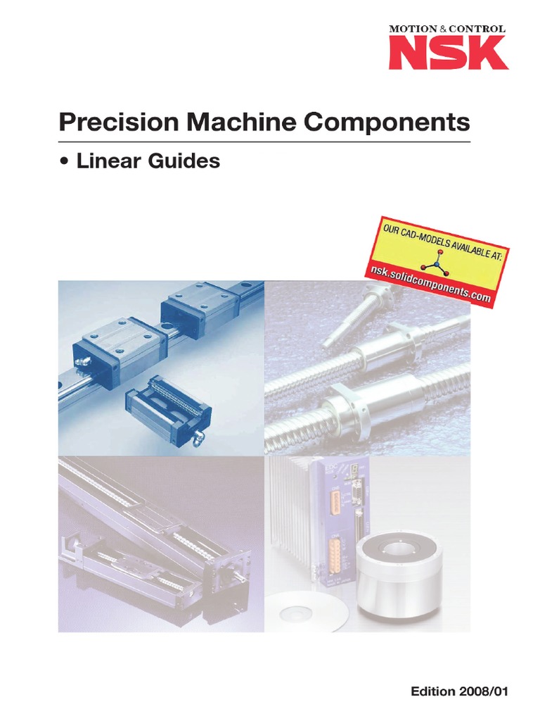 NSK Linear Guides Catalogue PDF | PDF | Drill | Mechanical Engineering