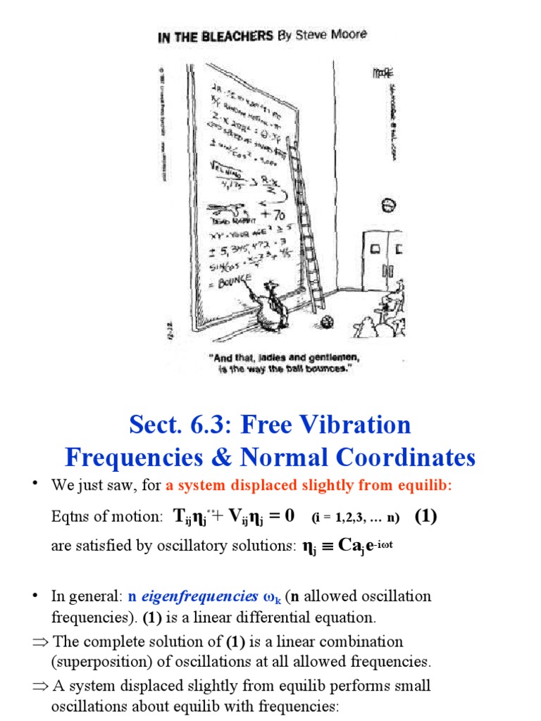 Free Vibration Frequencies Explained | PDF | Normal Mode | Eigenvalues ...