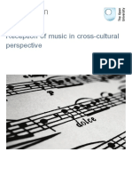 Reception of Music in Cross-Cultural Perspective