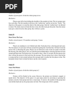 Pass The Message (Drawing Picture Relay Game) | PDF
