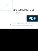 Cumpliendo El Proposito de Dios.