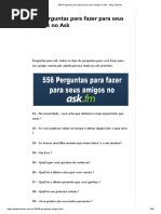 556 Perguntas para Fazer para