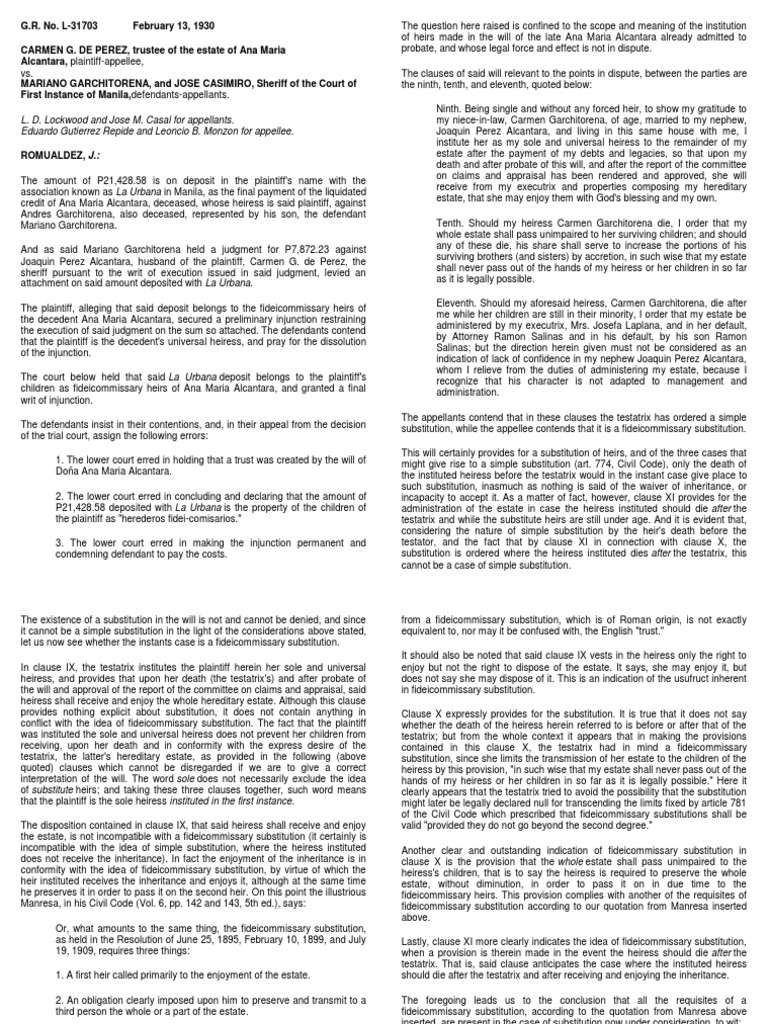 Substitution Of Heirs Partition Pdf Will And Testament - 
