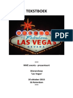 Tekstboek Las Vegas Dinnershow 10 Oktober 2015 Ss Rotterdam PDF