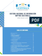Sistema Nacional de Informacion Mipyme Guatemala Ano Base 2015