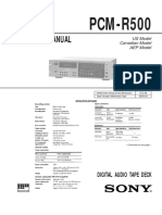 PCM-R500 Manual de Serviço PDF