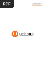 Umbraco v4 - Editors Manual v1.0.0