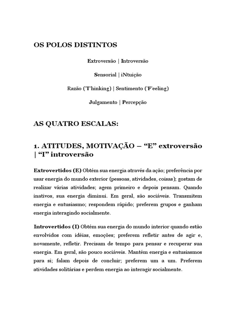 7 Teste Jung | PDF | Carl Jung | Pensamento