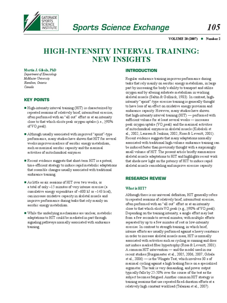 High Intensity Training | PDF | High Intensity Interval Training | Muscle