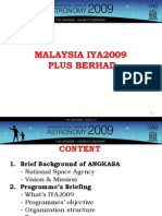 Malaysia Iya2009 Plus Berhad: The Universe - Yours To Discover