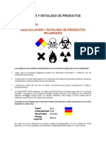 Dentificación y Rotulado de Productos Peligrosos