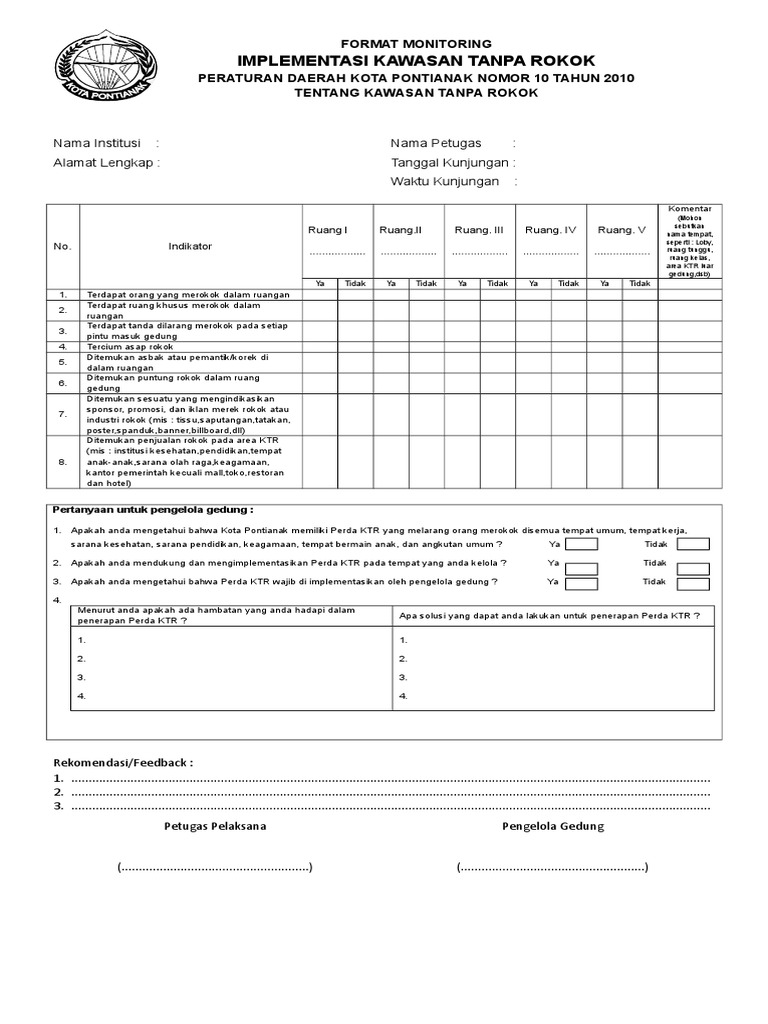 Monitoring Perda KTR di Pontianak | PDF