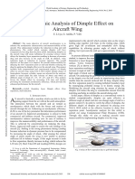 Aerodynamic Analysis of Dimple Effect On Aircraft Wing: E. Livya, G. Anitha, P. Valli