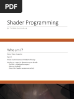 Lecture4 - Guest Lecture Shaders