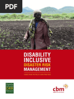 Disability Inclusive Disaster Risk Management