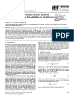 Comparison of Supersonic Bullet Ballistic Models For Accurate Localisation of Small Arms Fire