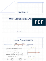 Lecture - 2: One-Dimensional Analysis