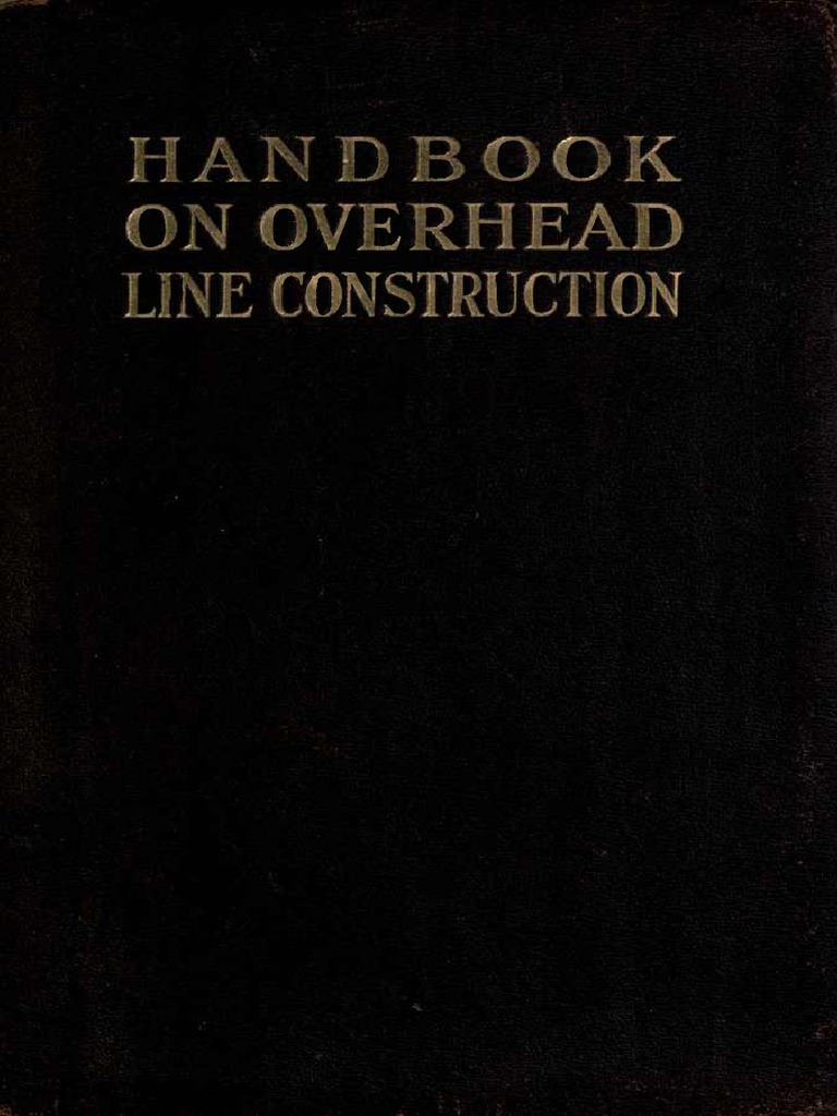 Handbook On Overhead Line Construction | PDF | Inductance | Electric Current