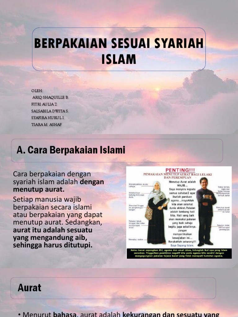 Berpakaian Sesuai Syariah Islam Pdf
