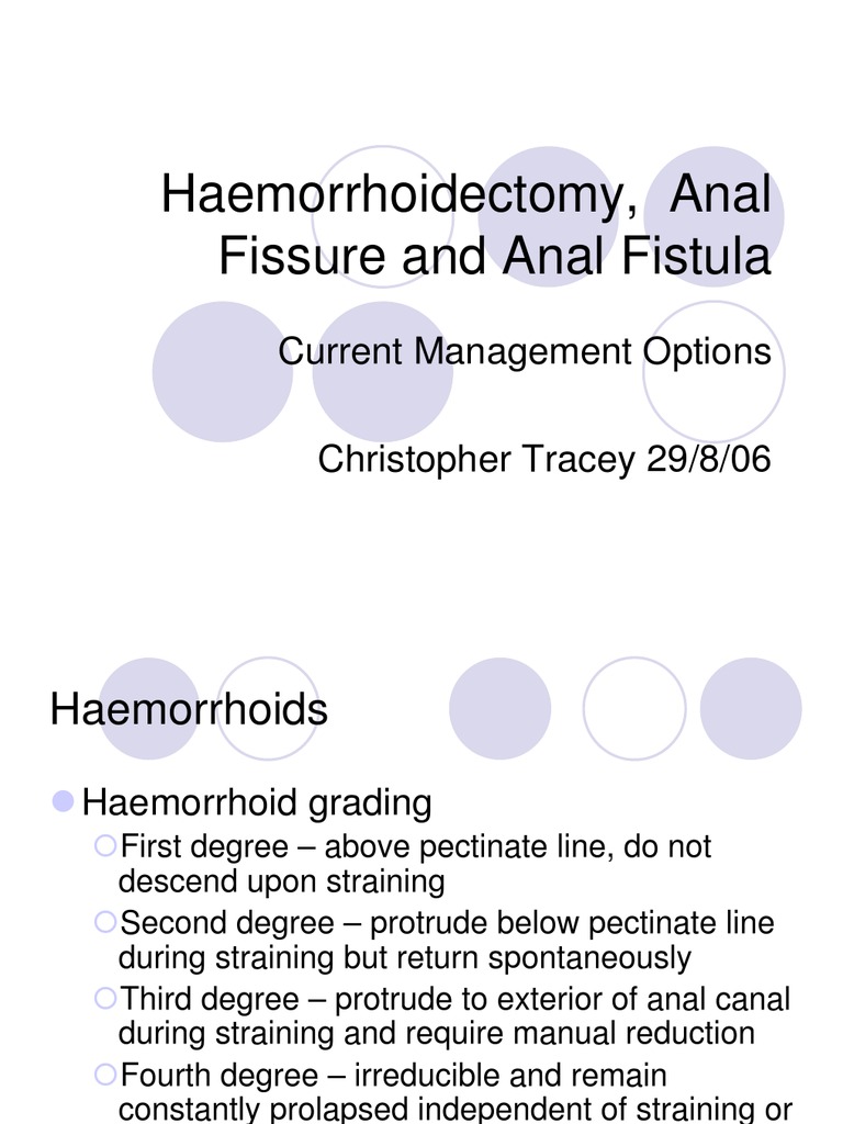 Hemorroids Anal Fissure and Fistula PDF Hemorrhoid Crohn's Disease