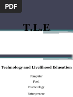 TLE Review Computer Food Cosmetology Entrepreneur Dressmaking