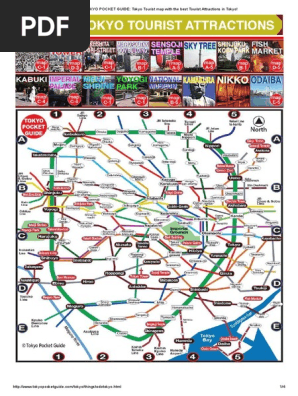 TOKYO POCKET GUIDE - Tokyo Tourist Map With The Best Tourist