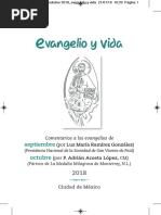 Evangeio y Vida. Septiembre - Octubre 2018 