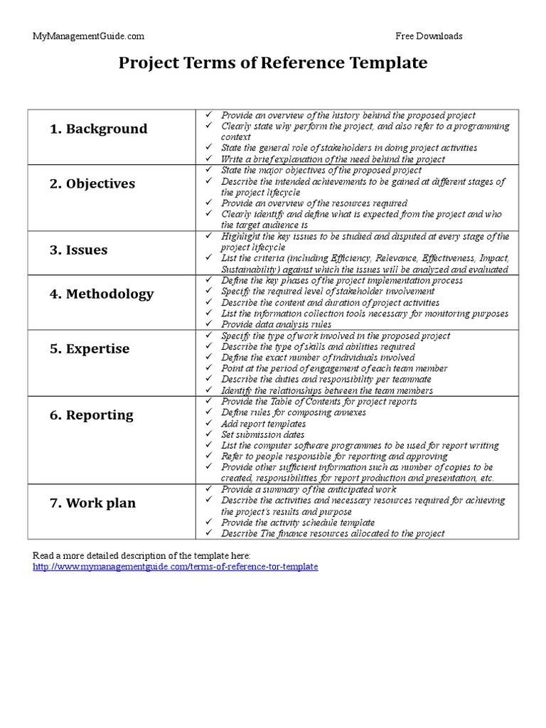 Terms of Reference Template | PDF | Feasibility Study | Evaluation