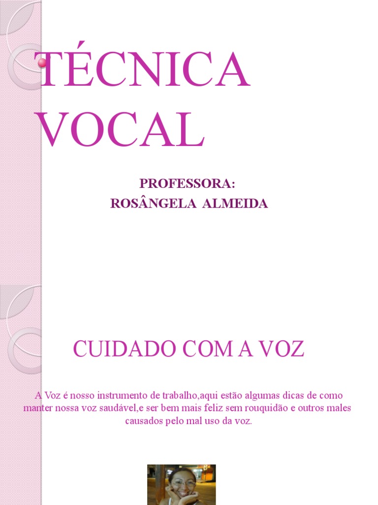 Técnica Vocal | PDF | Canto | Voz humana