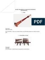 Alat Musik Tradisional Dari Setiap Propinsi