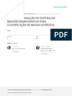 Analise Da Variacao de Textura Em Imagens Mamograf