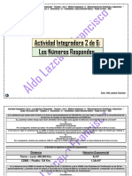 Actividad Integradora 2 de 6 - Los Números Responden - Módulo 11 - Prepa en Línea - SEP México.