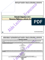 Actividad Integradora 5 de 6 - Operaciones Algebraicas y Solución de Problemas - Módulo 11 - Prepa en Línea - SEP