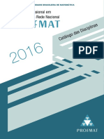 PROFMAT Catalogo Das Disciplina - Several Authors PDF