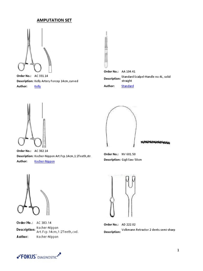 Spesifikasi Basic Cardiovascular Set | PDF
