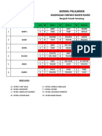 Jadwal Pelajaran: Madrasah Diniyah Raden Rahmat