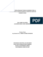 Estudio de prefactibilidad Técnico Economico para produccion de alcoholes grasos a partir de aceite de palmiste crudo.pdf