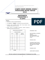 Kertas Peperiksaan Matematik Tingkatan 2 PDF