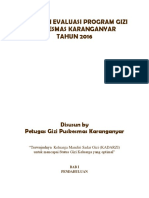 Laporan Evaluasi Program Gizi Puskesmas Karanganyar